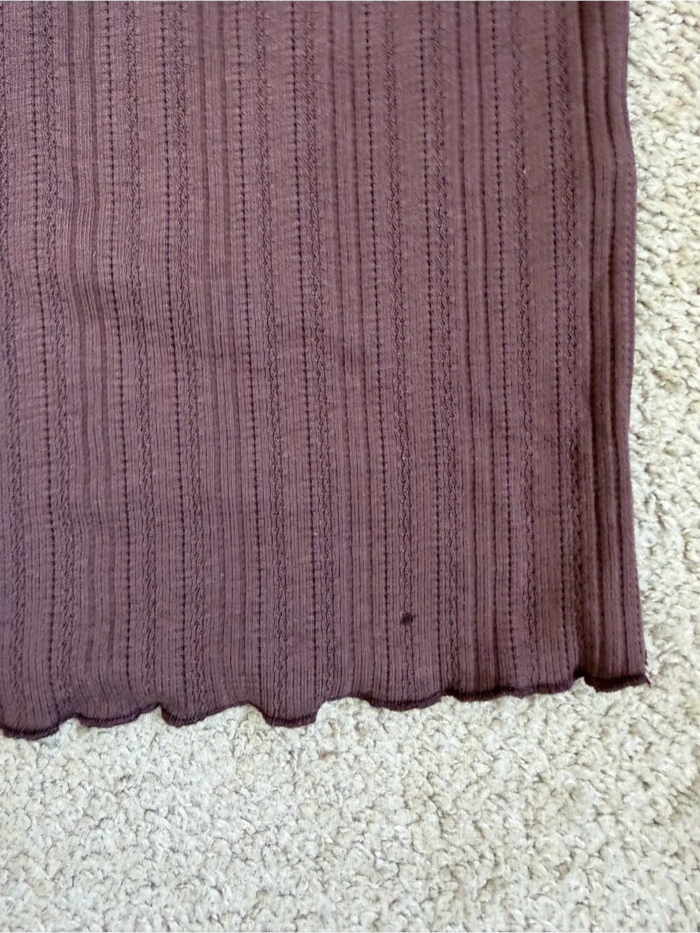 Faherty Ribbed Tank Top - Brown - Picture 3 of 4